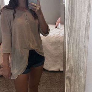 3/4 Sleeve Flowy Top